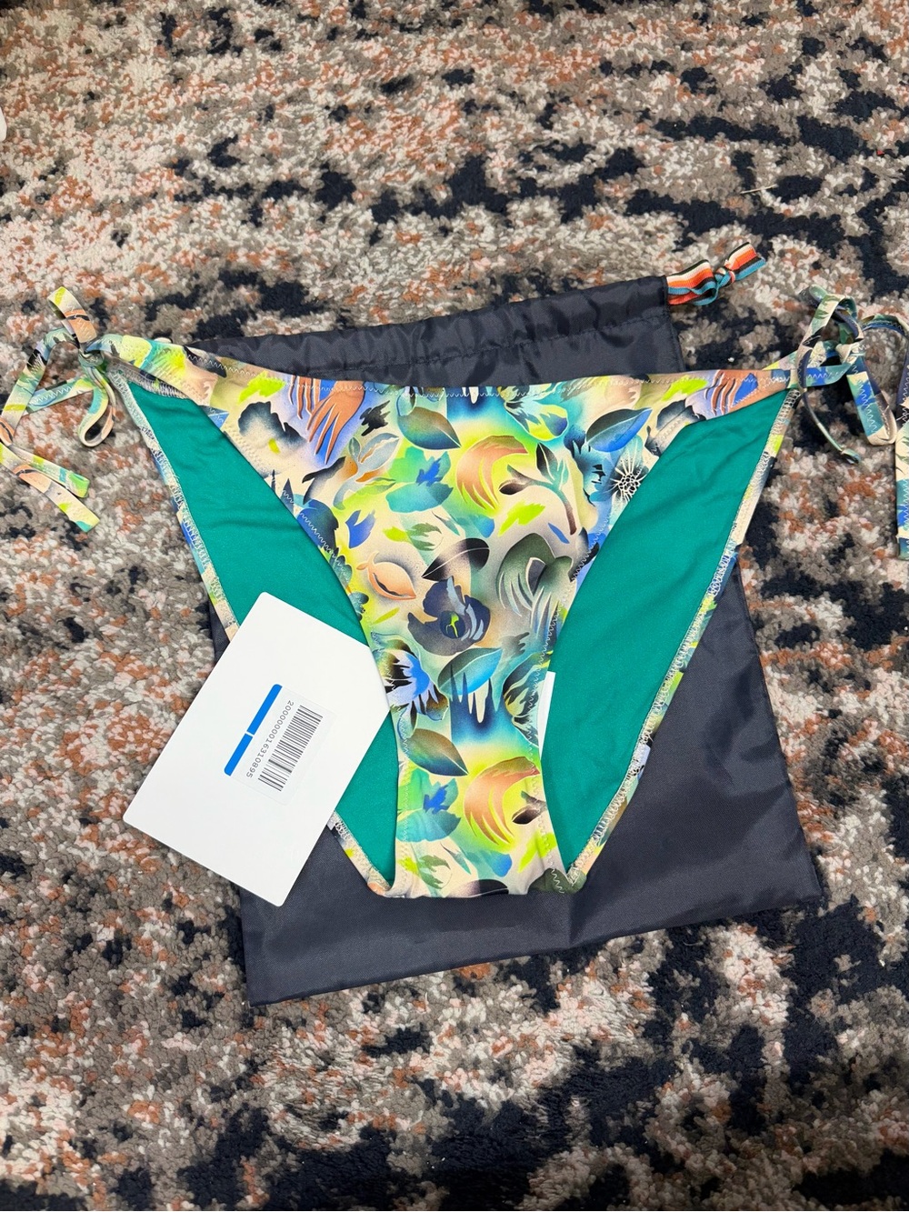 Nwt Paul Smith ‘Tie-Side Printed Low-Rise Bikini Briefs’ In Green Multicolor L — image 6 of 8